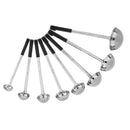 1 pc. Ladle w/ Black PVC Handles - Chefwareessentials.com