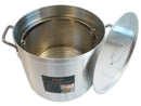 Professional Aluminum Stock Pot with Basket - Chefwareessentials.com