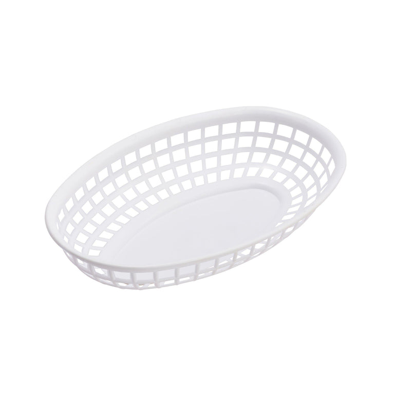 Flat Bottom Oval Fast Food Baskets-One Dozen Per Pack - Chefwareessentials.com