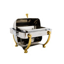 Half-Size Dome Cover Savoir™ Chafer w/Brass Legs - Chefwareessentials.com