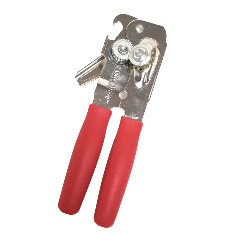 USA Made Easy Turn Can Opener, Red Handle