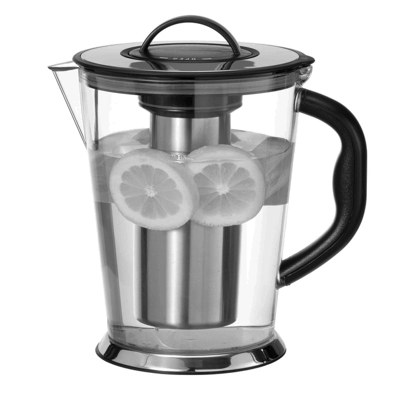 Stainless Steel Pitcher with Lid - Metal Pitcher with Ice Guard - Stainless  Stee