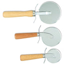 Pizza Cutter - Wood Handle - Chefwareessentials.com