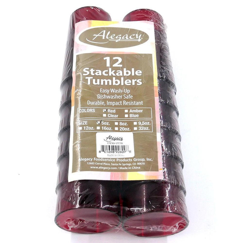 Stack-able Plastic Tumblers-12 each per pack - Chefwareessentials.com